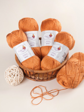 Пряжа "Флоу" (12 - Пряный янтарь)
