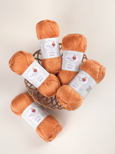 Пряжа "Флоу" (12 - Пряный янтарь)