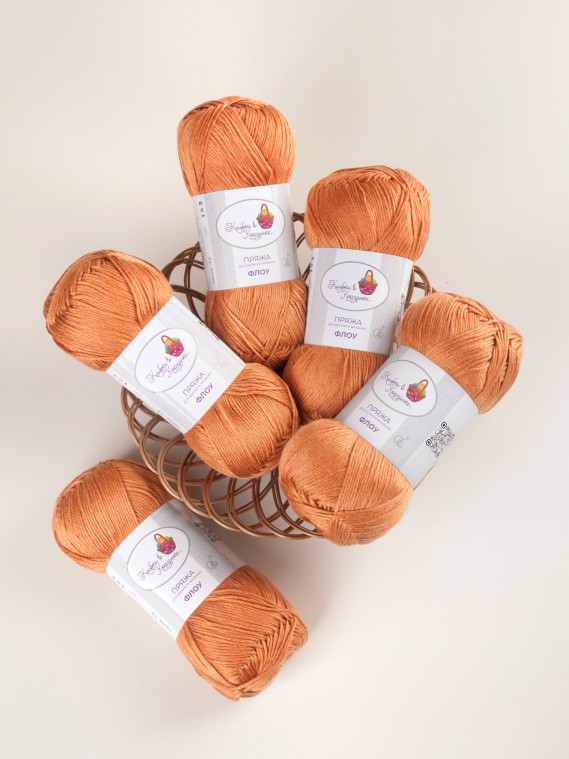 Пряжа "Флоу" (12 - Пряный янтарь)