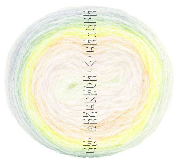 Пряжа Peru Color Nako - (32182 - Голубой, жёлтый, розовый)