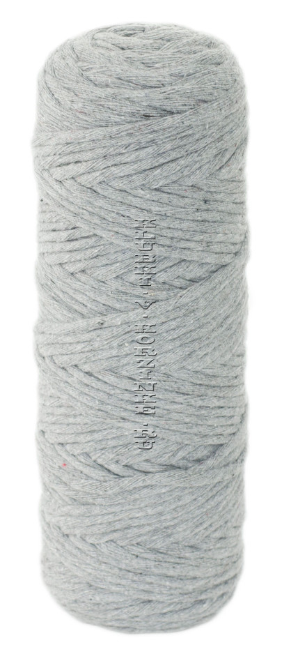 Шпагат крученый хлопковый 4 мм 100 м - (2065К - Светло - серый)