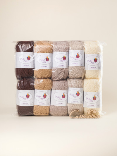 Пряжа «Алетта» набор «Крем-брюле»