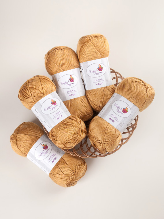 Пряжа "Флоу" (13 - Теплый карри)