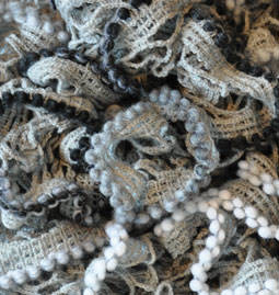 Пряжа DANTELA WOOL Alize - (1491 - Серый, черный, беж)