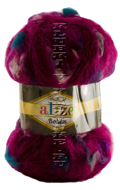 Пряжа Mohair Bohem Alize - (5152 - Рубин)