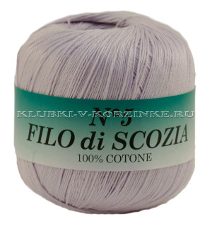 Пряжа Filo di Scozia №5 - (33 - Бледно-сиреневый) 50 г / 226 м100% мерсеризованный хлопок