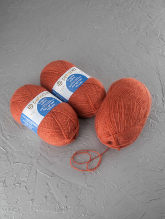 Пряжа Пехорка «Ангорская теплая» - (189 - Ярко - оранжевый)