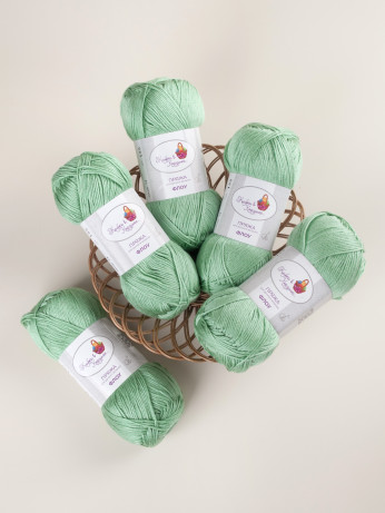 Пряжа "Флоу" (14 - Яблочный шелк)