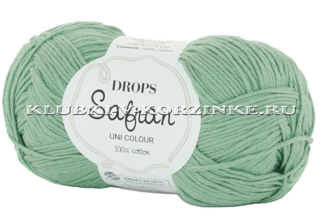 Пряжа Safran DROPS - (4 - Зелёный шалфей)