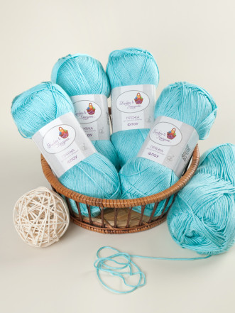 Пряжа "Флоу" (15 - Лазурное небо)