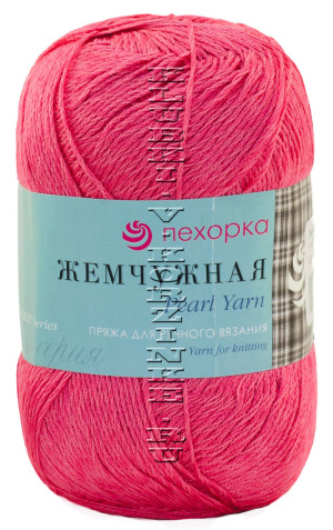 Пряжа Пехорка &quot;Жемчужная&quot; - (11 - Яр.розовый) 100 г / 425 м50% хлопок, 50% вискоза