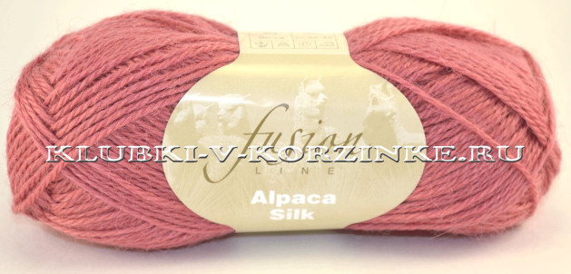 Пряжа Alpaca Silk (1843 - Приглушенный коралловый)