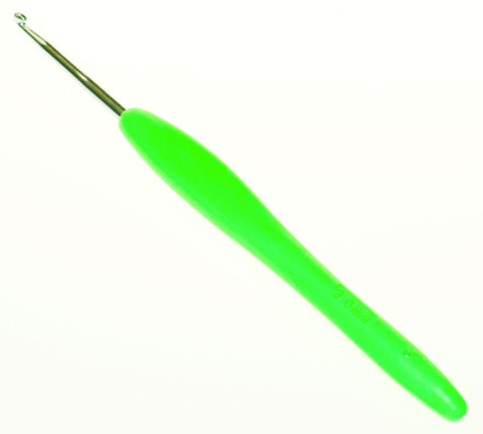 Крючок металлический № 3,0 с каучуковой ручкой 13,5 см          