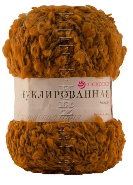 Пряжа Пехорка «Буклированная» - (194 - Рыжик)