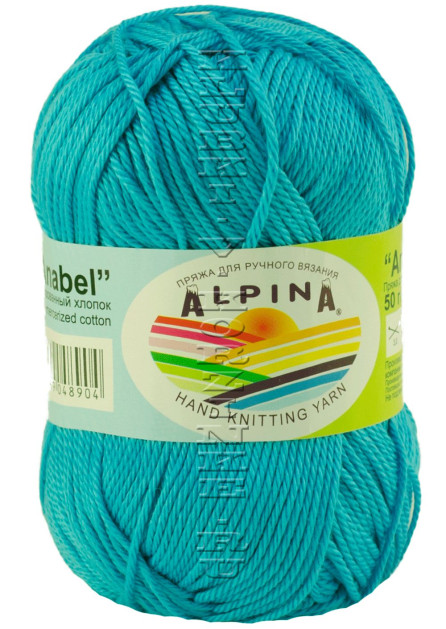 Пряжа Alpina «Anabel» - (402 - Бирюзовый)