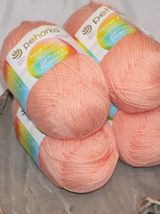 Пряжа Пехорка «Детская новинка» - (18 - Персик)