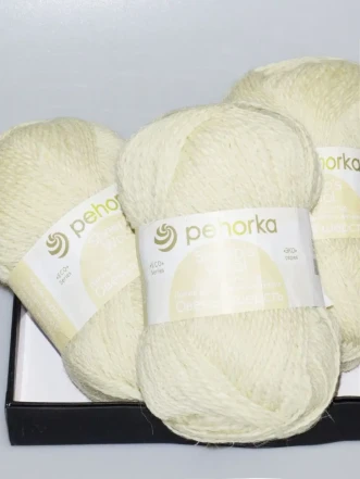 Пряжа Пехорка «Овечья шерсть» - (166 - Суровый)