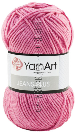 Пряжа YarnArt «Jeans plus» - (42 - Ярко-розовый) 100 г / 160 м55% хлопок, 45% полиакрил
 