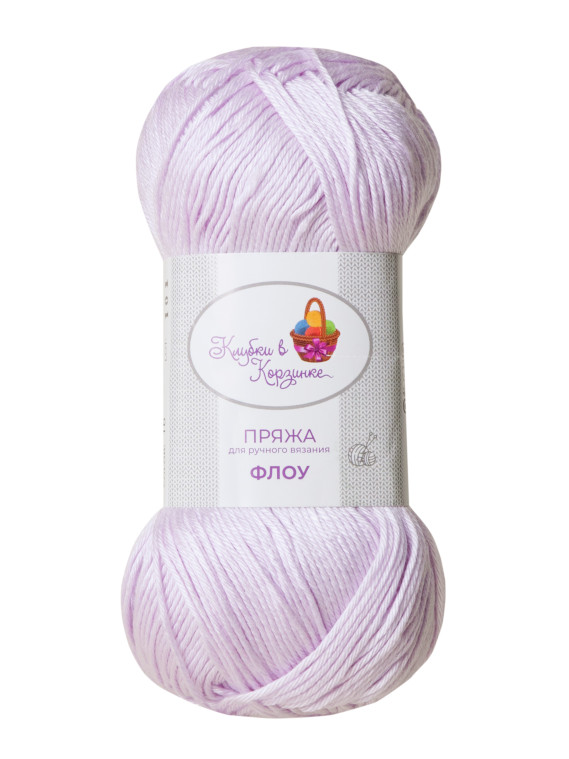 Пряжа "Флоу" (16 - Пудровая сирень)