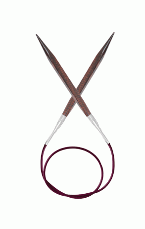 Спицы KnitPro Cubics деревянные №6,5; 100 см (арт.25348) квадратные круговые