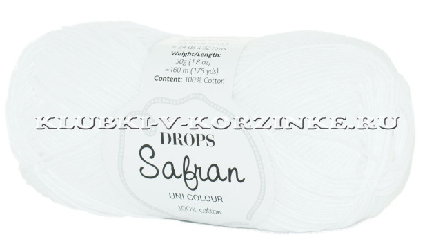 Пряжа Safran DROPS - (17 - Белый)