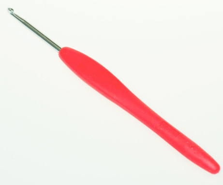 Крючок металлический № 3,5 с каучуковой ручкой 13,5 см           