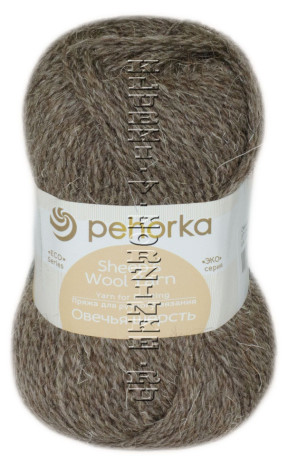 Пряжа Пехорка «Овечья шерсть» - (371 - Натур.серый)