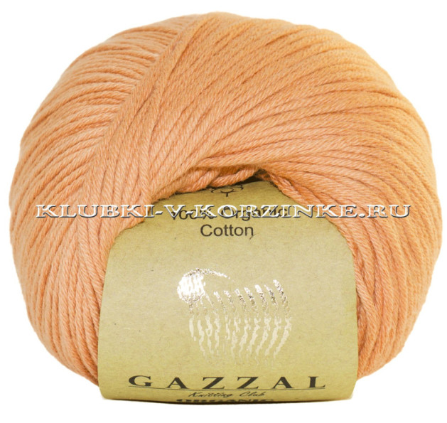 Пряжа Gazzal Organic Baby Cotton - (438 - Абрикос)