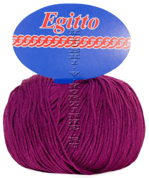 Пряжа Egitto - (107 - Слива) 50 г / 120 м100% египетский мерсеризованный хлопок 
