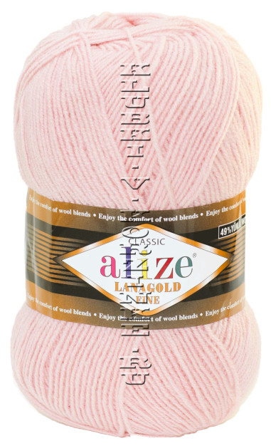 Пряжа Lanagold Fine Alize - (161 - Пудра)