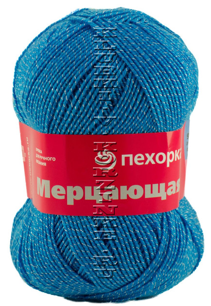 Пряжа Пехорка «Мерцающая» - (45 - Т.бирюза)