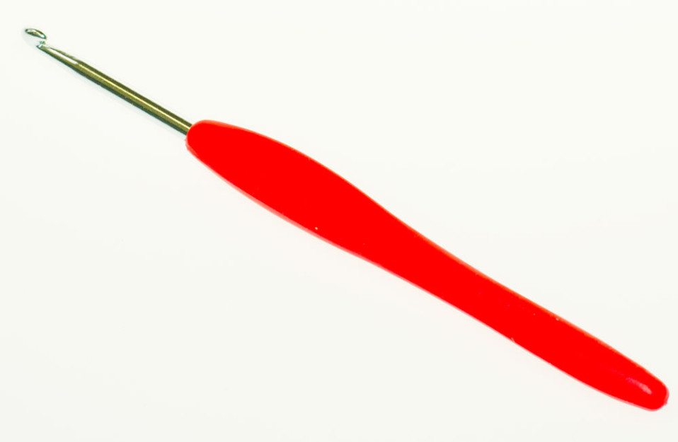 Крючок металлический № 4,0 с каучуковой ручкой 13,5 см            