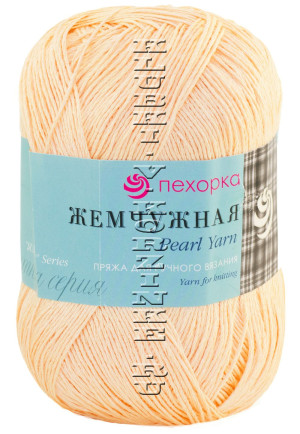 Пряжа Пехорка &quot;Жемчужная&quot; - (18 -  Персик) 100 г / 425 м50% хлопок, 50% вискоза