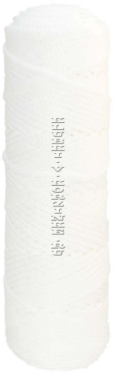 Шнур полиэфирный 4 мм 100 м - (171 - Белый)