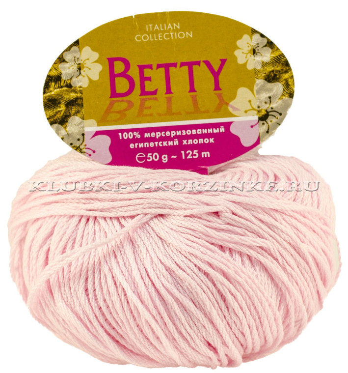 Пряжа Betty - (32 - Бледно-розовый)