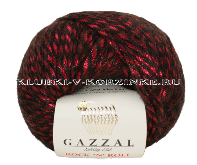 Пряжа GAZZAL Rock 'N' Roll - (13950 - Бордо)