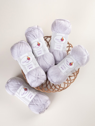 Пряжа "Флоу" (19 - Холодный жемчуг)