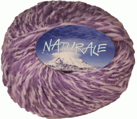 Пряжа итальянская "NATURALE"  (4 - Сиреневый меланж)