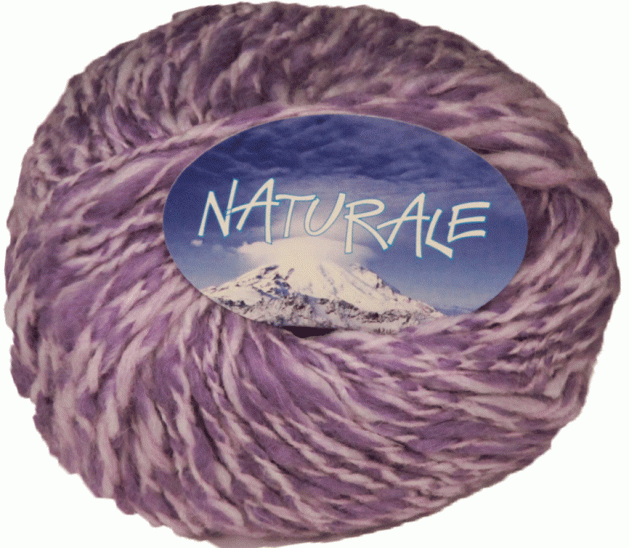 Пряжа итальянская "NATURALE"  (4 - Сиреневый меланж)
