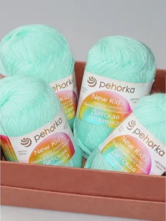 Пряжа Пехорка «Детская новинка» - (73 - Айсберг)