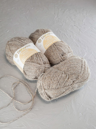 Пряжа Пехорка «Овечья шерсть» - (530 - Светло-натуральный)