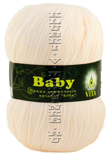 Пряжа VITA «BABY» - (2900 - Экрю)