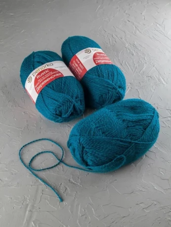 Пряжа Пехорка «Деревенская» - (14 - Морская волна)