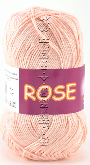 Пряжа VITA cotton &quot;ROSE&quot; - (3904 - Светло-розовый) 50 г / 150 м100% хлопок двойной мерсеризации
