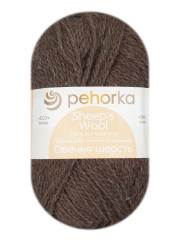 Пряжа Пехорка «Овечья шерсть» - (251 - Коричневый)