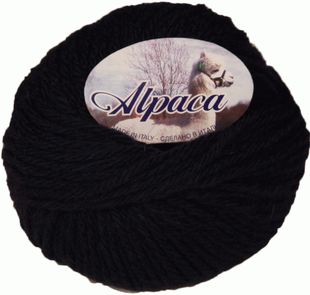Пряжа итальянская "Alpaca"  (120 - Синий)
