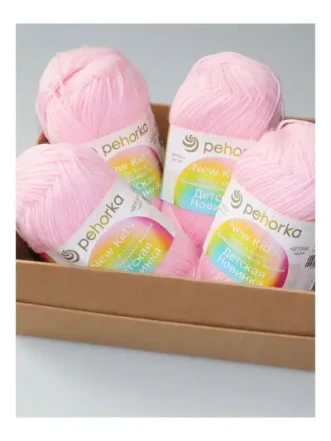 Пряжа Пехорка «Детская новинка» - (180 - Светлая бегония)