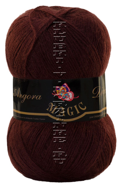 Пряжа Magic «Angora Delicate» - (1107 - Горький шоколад)