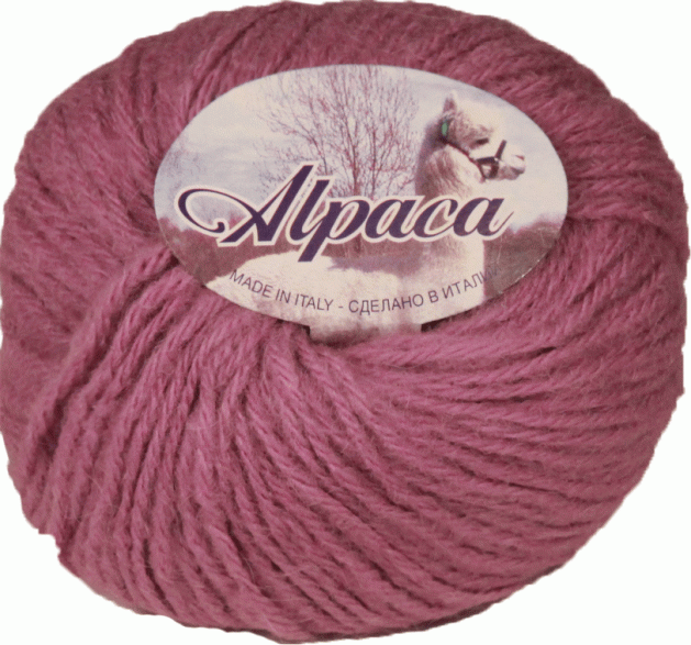 Пряжа итальянская "Alpaca"  (30 - Сиреневый)