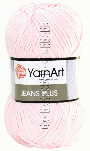 Пряжа YarnArt «Jeans plus» - (74 - Светло - розовый) 100 г / 160 м55% хлопок, 45% полиакрил
 